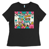 Black best teacher ever tumbler Ladies Tee - BundleAndBundleShop