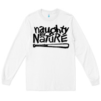 White naughty by nature Long Sleeve Tee - Craftify