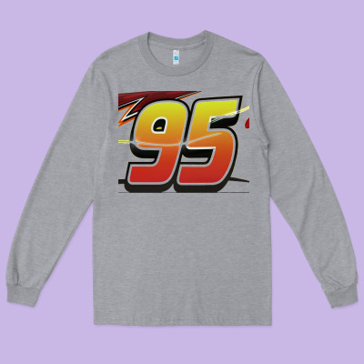 No 95 Mcqueen Long Sleeve Tee Designed By Craftify