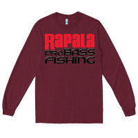Burgundy rapala 2 Long Sleeve Tee - Craftify