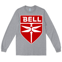 Heather Grey Bell Helicopter Textron Aerospace Long Sleeve Tee - Craftify