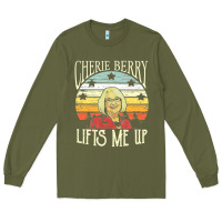 Army Green cherie berry lifts me up Long Sleeve Tee - Craftify