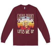 Burgundy cherie berry lifts me up Long Sleeve Tee - Craftify