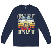 Navy cherie berry lifts me up Long Sleeve Tee - Craftify