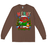 Chestnut merry christmas car Long Sleeve Tee - CowhideDigitalArt