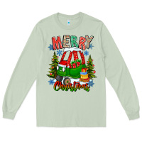 Matcha merry christmas car Long Sleeve Tee - CowhideDigitalArt