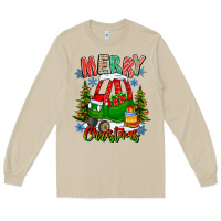 Mushroom merry christmas car Long Sleeve Tee - CowhideDigitalArt