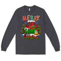 Smoke merry christmas car Long Sleeve Tee - CowhideDigitalArt