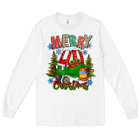 White merry christmas car Long Sleeve Tee - CowhideDigitalArt