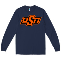 Navy Oklahoma St University Long Sleeve Tee - Craftify