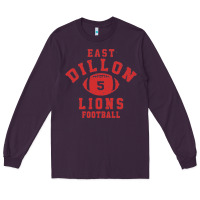 Plum Friday Night Lights East Dillon Lions Football Jersey Long Sleeve Tee - Craftify