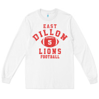 White Friday Night Lights East Dillon Lions Football Jersey Long Sleeve Tee - Craftify
