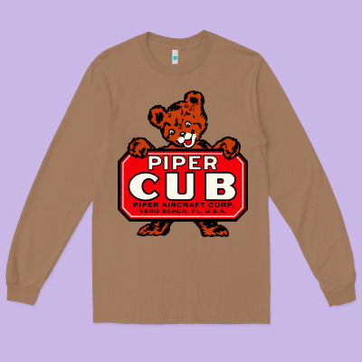 #piper Aircraft Corp Long Sleeve Tee Designed By Craftify