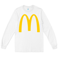 White mcd onald's golden arches Long Sleeve Tee - Craftify