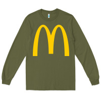 Army Green mcd onald's golden arches Long Sleeve Tee - Craftify