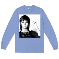 Colony Blue Jane Fonda Mugshot GIFT Long Sleeve Tee - Craftify