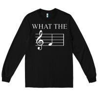 Black what the f note key music humor gift Long Sleeve Tee - Craftify