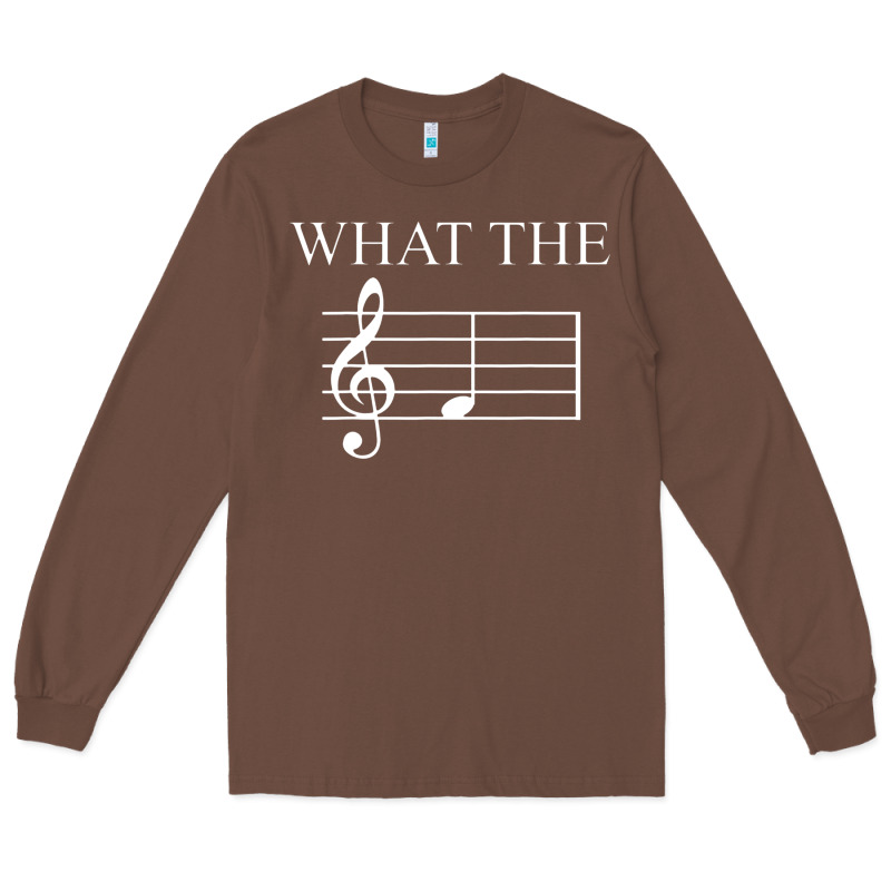 What The F Note Key Music Humor Gift Long Sleeve Tee by Craftify | Teevron