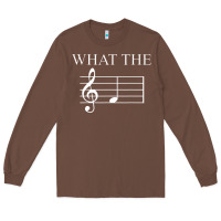 What The F Note Key Music Humor Gift Long Sleeve Tee | Teevron