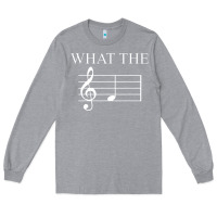 Heather Grey what the f note key music humor gift Long Sleeve Tee - Craftify