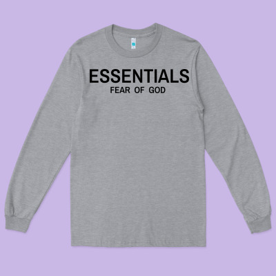 Fear Of God Essentials Long Sleeve Tee Designed By Craftify
