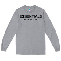 Heather Grey Fear Of God Essentials Long Sleeve Tee - Craftify