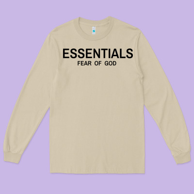 Fear Of God Essentials Long Sleeve Tee Designed By Craftify