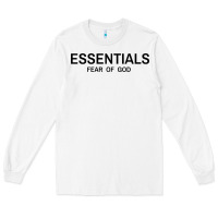 White Fear Of God Essentials Long Sleeve Tee - Craftify