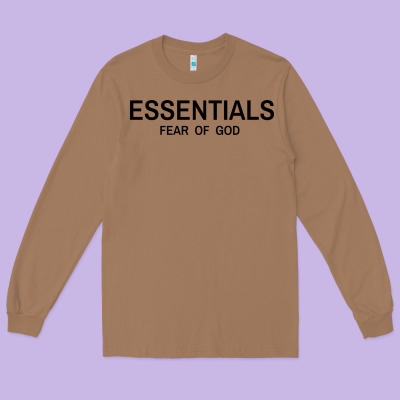Fear Of God Essentials Long Sleeve Tee Designed By Craftify