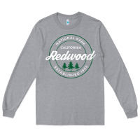 Heather Grey womens redwood national park california gifts souvenir ca v neck t shi Long Sleeve Tee - Craftify