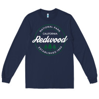 Navy womens redwood national park california gifts souvenir ca v neck t shi Long Sleeve Tee - Craftify