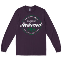 Plum womens redwood national park california gifts souvenir ca v neck t shi Long Sleeve Tee - Craftify