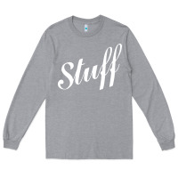 Heather Grey stuff Long Sleeve Tee - Craftify