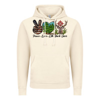 Vintage Artic Peace Love Elk Buck Deer Vintage Hoodie - LillyAllenDesigns