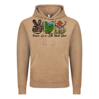 Vintage Coffee Peace Love Elk Buck Deer Vintage Hoodie - LillyAllenDesigns
