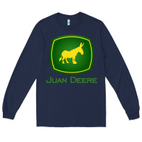 Navy juan deere   the farmer   the gardener   the landscaper sweatshirt Long Sleeve Tee - Craftify
