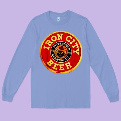 #beer Irons City Long Sleeve Tee Designed By Craftify