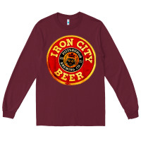 Burgundy #beer irons city Long Sleeve Tee - Craftify