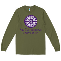 Army Green ST. CATHERINE UNIVERSITY Long Sleeve Tee - Craftify