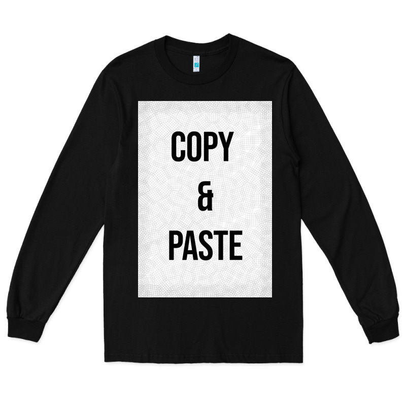 Copy Paste Long Sleeve Tee by Craftify | Teevron