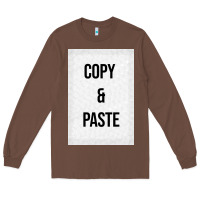 Chestnut Copy Paste Long Sleeve Tee - Craftify