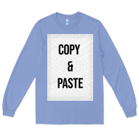 Colony Blue Copy Paste Long Sleeve Tee - Craftify