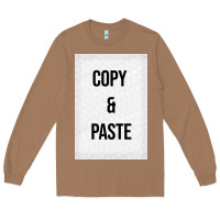 Toasted Coconut Copy Paste Long Sleeve Tee - Craftify