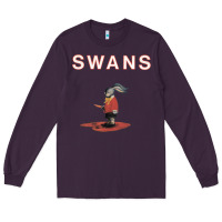 Plum Swans Long Sleeve Tee - Craftify