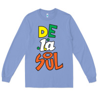 Colony Blue De La Soul Print Long Sleeve Tee - Craftify