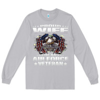 Moon Dust proud wife of an air force veteran military vet spouse gifts premium m Long Sleeve Tee - Craftify