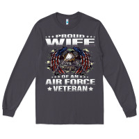 Smoke proud wife of an air force veteran military vet spouse gifts premium m Long Sleeve Tee - Craftify