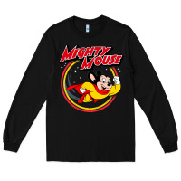 Black the mighty mouse Long Sleeve Tee - InspiraDesign