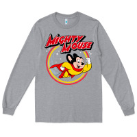 Heather Grey the mighty mouse Long Sleeve Tee - InspiraDesign