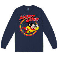 Navy the mighty mouse Long Sleeve Tee - InspiraDesign